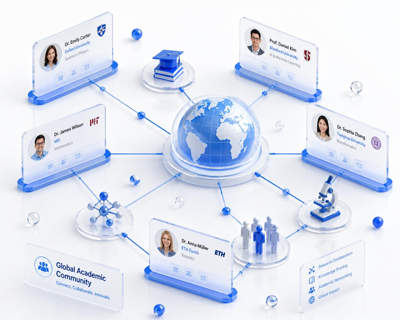 Illustration of the Sahay Academic academic community