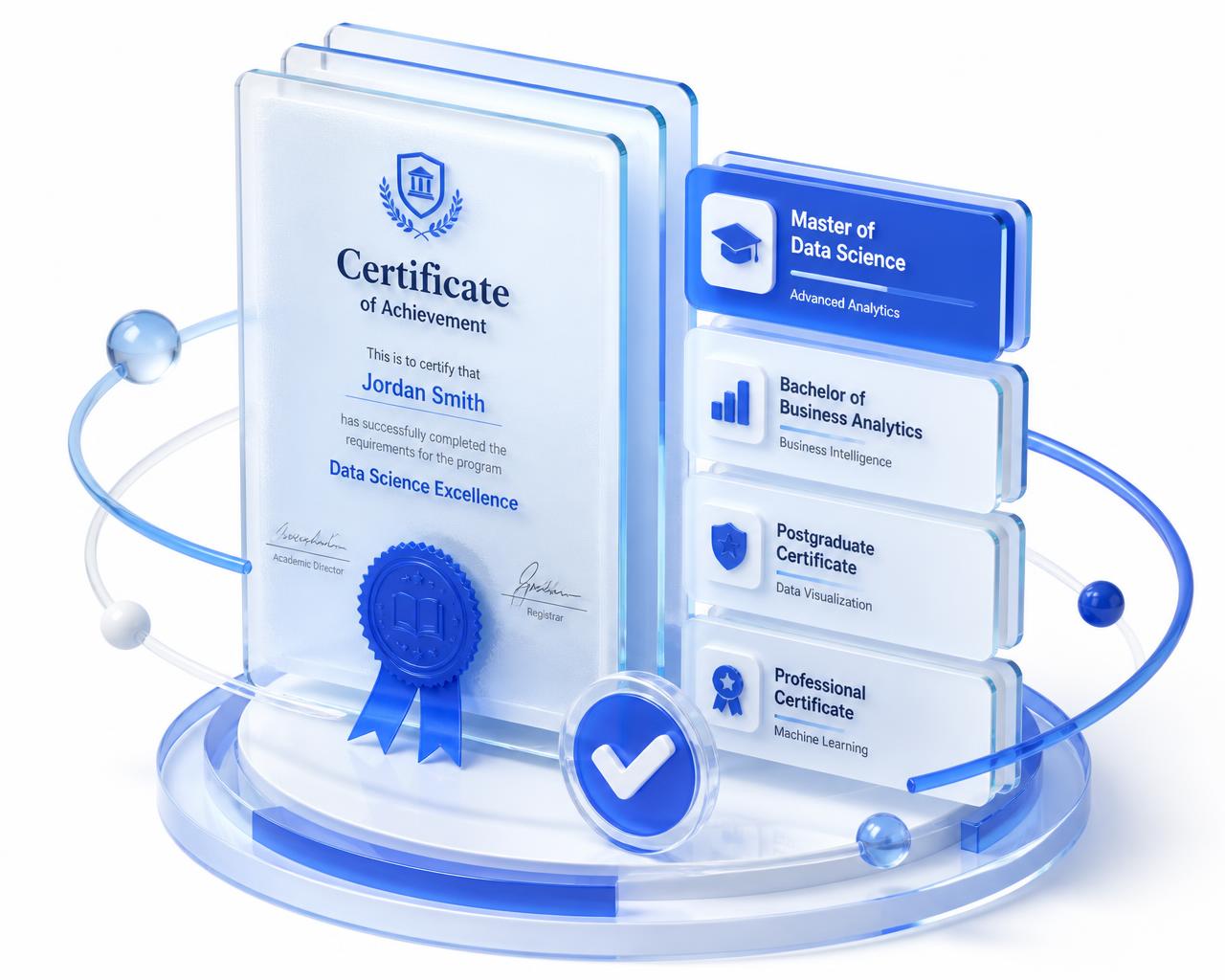Illustration of academic programs and credentials